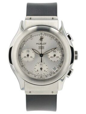 Hublot MDM Silver Diamond Dial Stainless Steel 40mm Automatic Mens Watch 1810.1